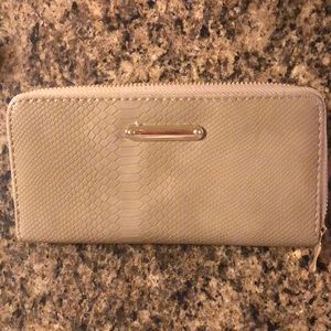 Cream Snakeskin Wallet